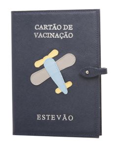 Porta Cartão de Vacinação - Avião
