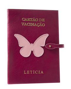 Porta Cartão de Vacinação - Borboleta