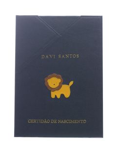 Porta Certidão de Nascimento - Leão